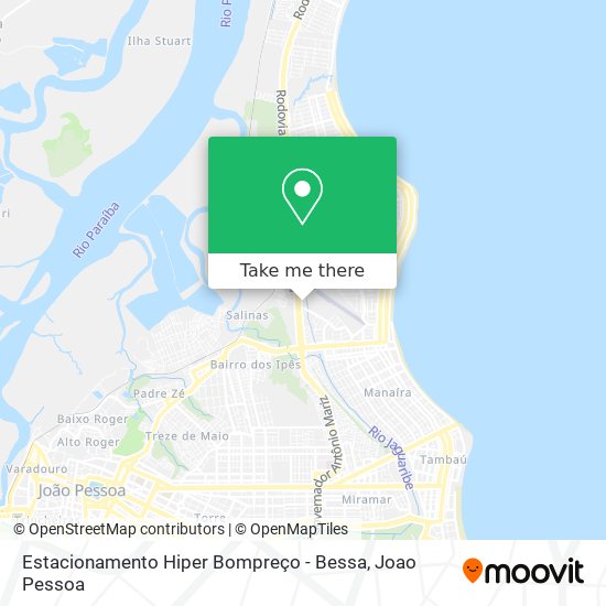 Estacionamento Hiper Bompreço - Bessa map