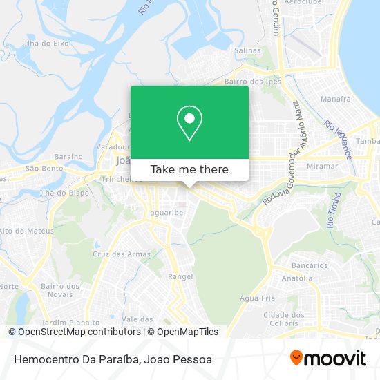 Mapa Hemocentro Da Paraíba