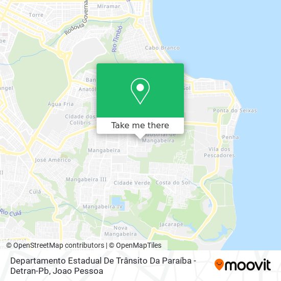 Departamento Estadual De Trânsito Da Paraíba - Detran-Pb map