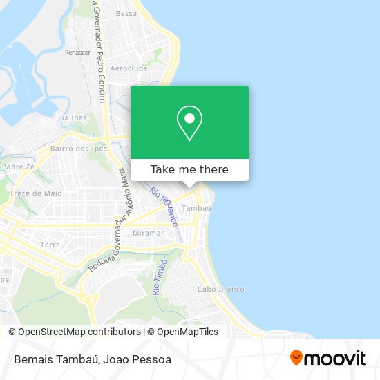 Bemais Tambaú map