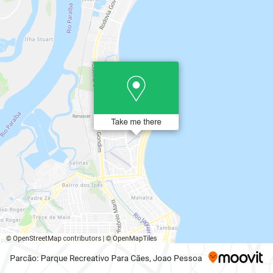 Parcão: Parque Recreativo Para Cães map