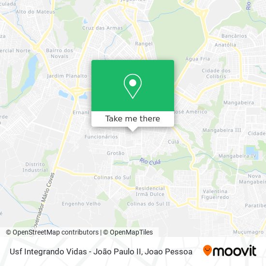 Usf Integrando Vidas - João Paulo II map