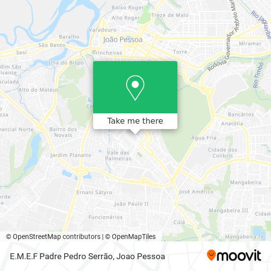 E.M.E.F Padre Pedro Serrão map