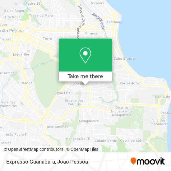 Expresso Guanabara map