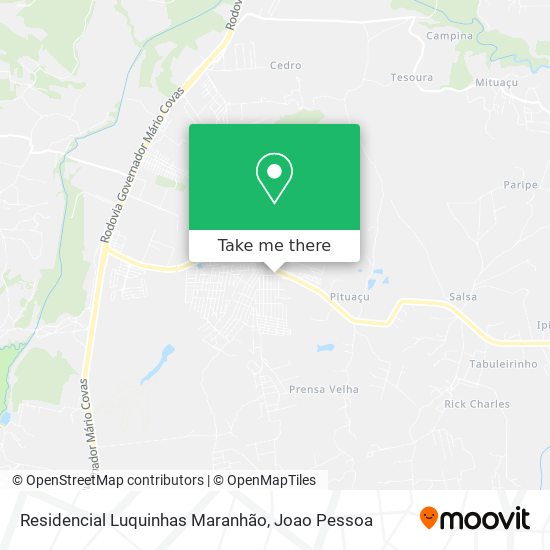 Residencial Luquinhas Maranhão map