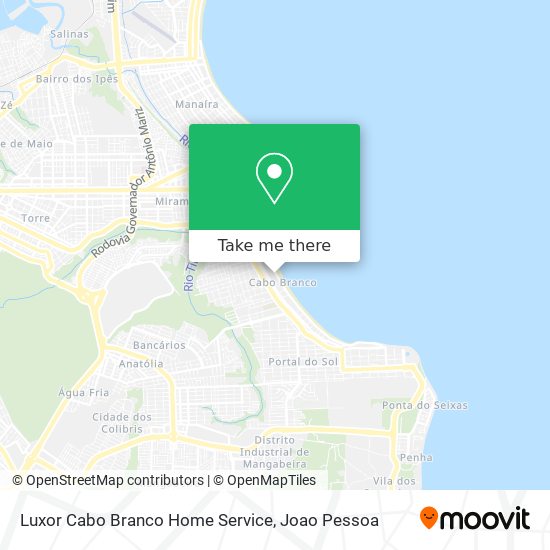 Luxor Cabo Branco Home Service map