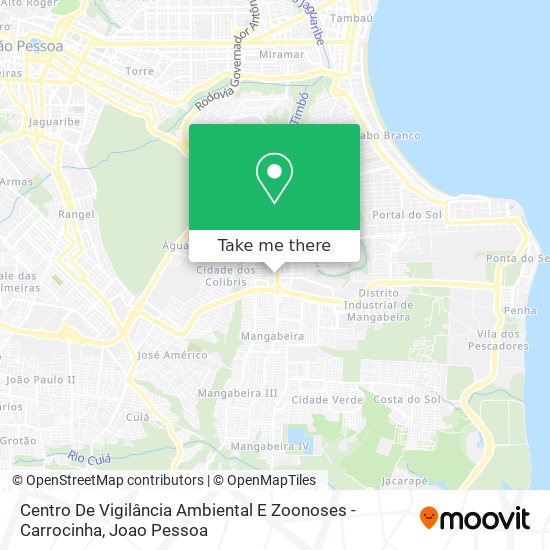 Centro De Vigilância Ambiental E Zoonoses - Carrocinha map