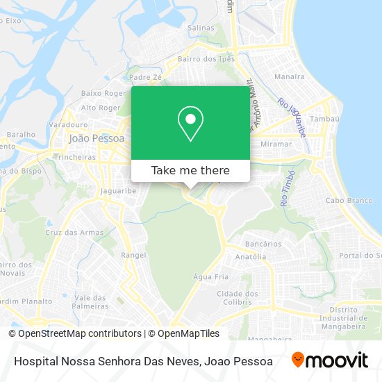 Mapa Hospital Nossa Senhora Das Neves