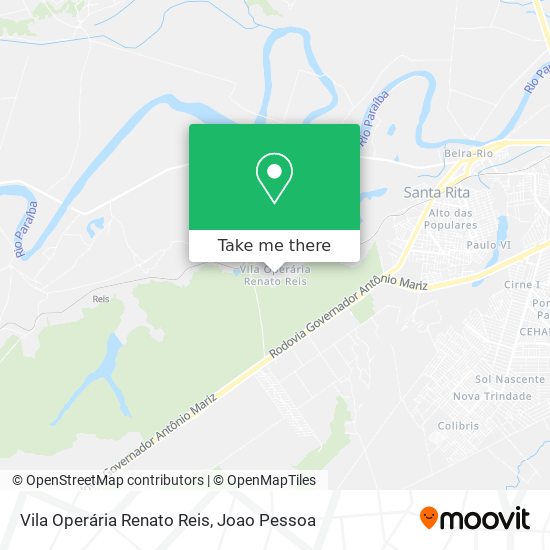 Mapa Vila Operária Renato Reis