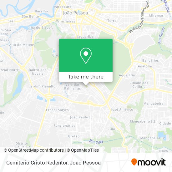 Cemitério Cristo Redentor map
