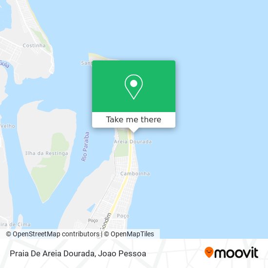 Praia De Areia Dourada map