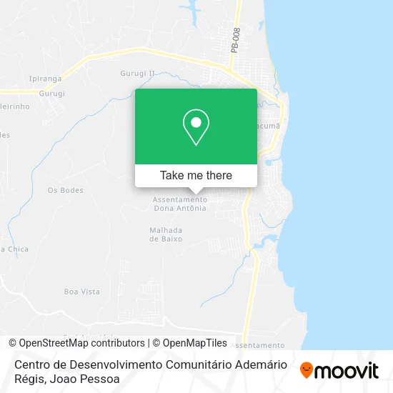 Centro de Desenvolvimento Comunitário Ademário Régis map