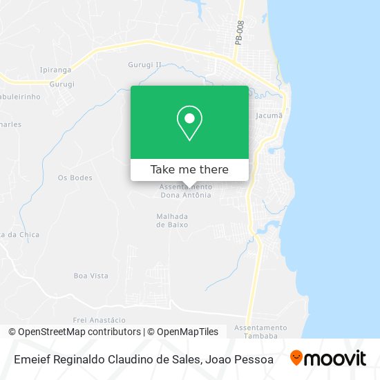 Emeief Reginaldo Claudino de Sales map