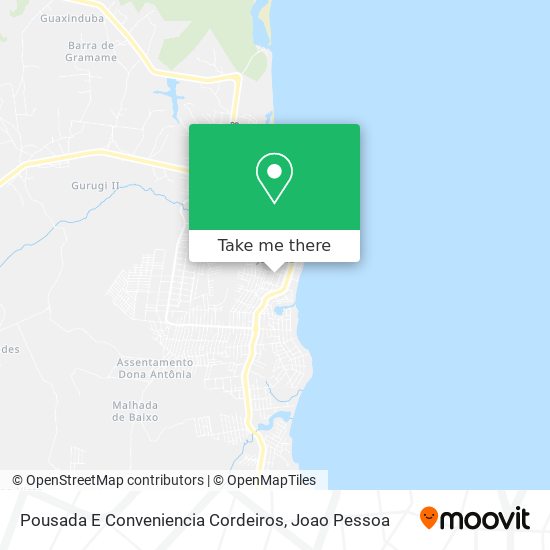 Pousada E Conveniencia Cordeiros map