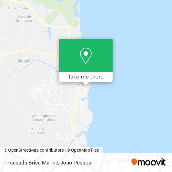Pousada Brisa Marine map