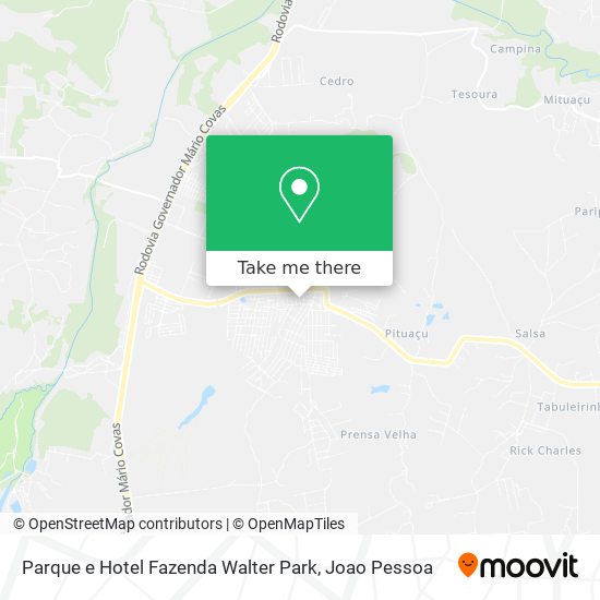 Parque e Hotel Fazenda Walter Park map