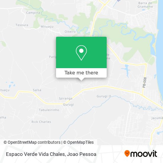 Espaco Verde Vida Chales map