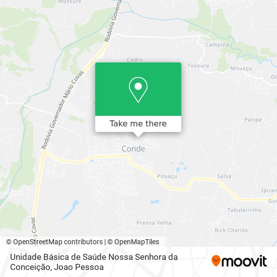 Unidade Básica de Saúde Nossa Senhora da Conceição map