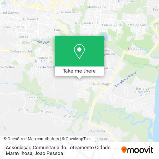 Associação Comunitária do Loteamento Cidade Maravilhosa map