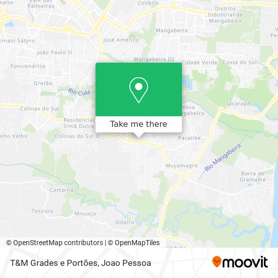 T&M Grades e Portões map