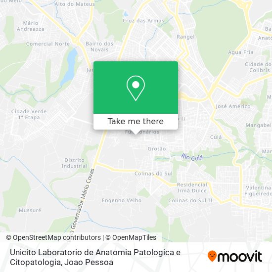 Unicito Laboratorio de Anatomia Patologica e Citopatologia map