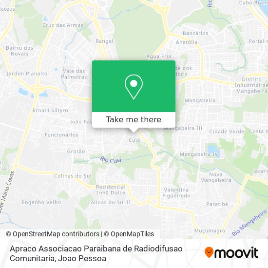Apraco Associacao Paraibana de Radiodifusao Comunitaria map