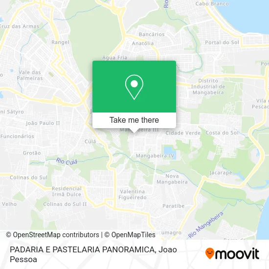 PADARIA E PASTELARIA PANORAMICA map