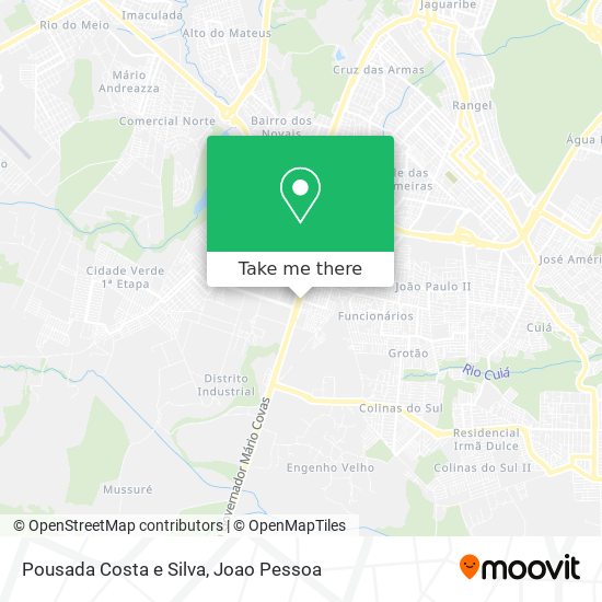 Pousada Costa e Silva map