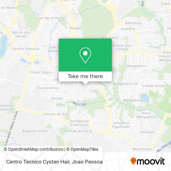Centro Tecnico Cysten Hair map