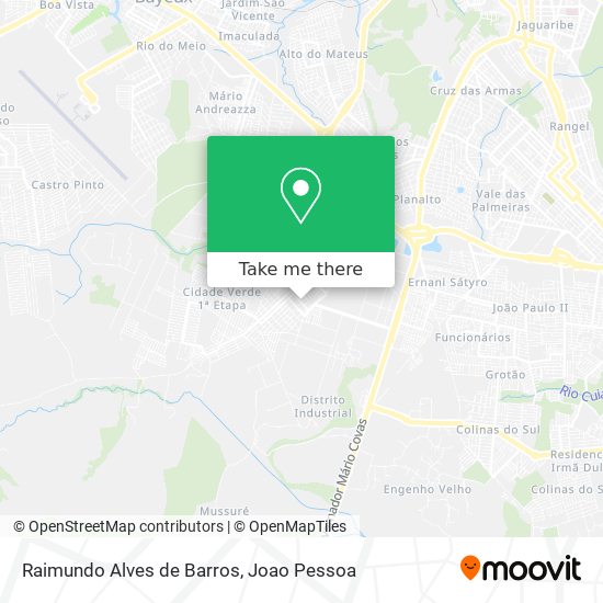 Raimundo Alves de Barros map