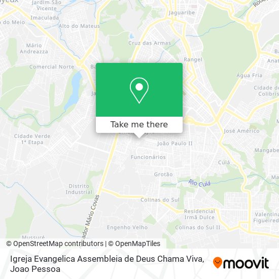 Mapa Igreja Evangelica Assembleia de Deus Chama Viva