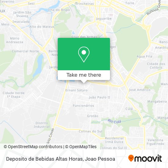 Deposito de Bebidas Altas Horas map