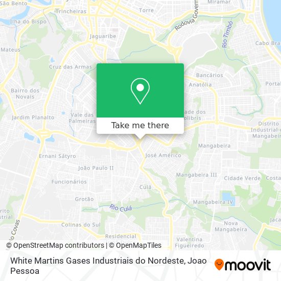 White Martins Gases Industriais do Nordeste map