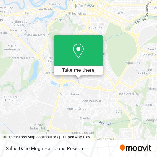Salão Dane Mega Hair map