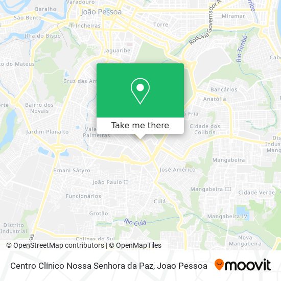 Centro Clínico Nossa Senhora da Paz map