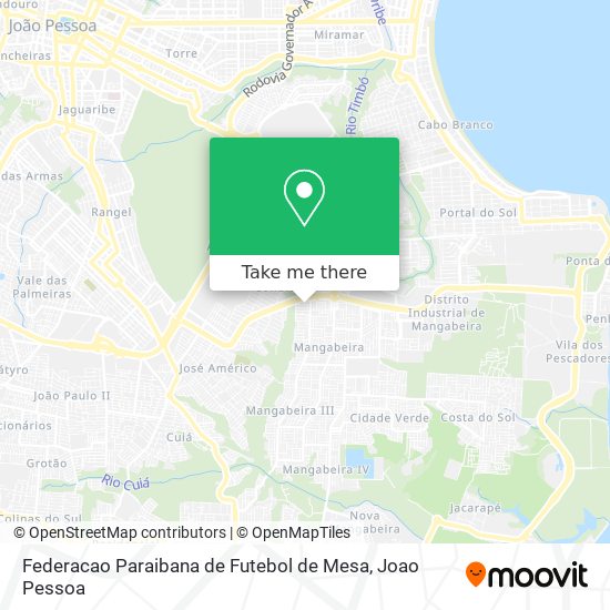 Federacao Paraibana de Futebol de Mesa map