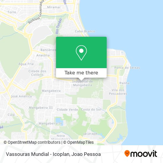 Vassouras Mundial - Icoplan map