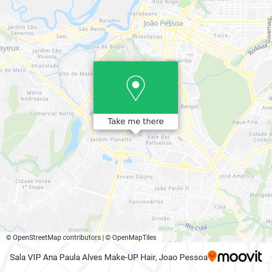 Sala VIP Ana Paula Alves Make-UP Hair map