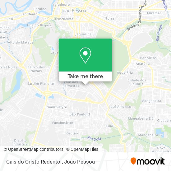 Cais do Cristo Redentor map