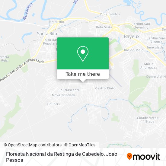 Floresta Nacional da Restinga de Cabedelo map