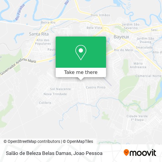 Salão de Beleza Belas Damas map