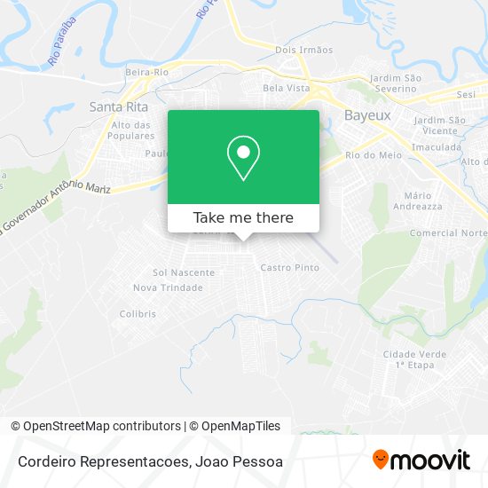 Cordeiro Representacoes map