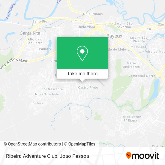 Ribeira Adventure Club map
