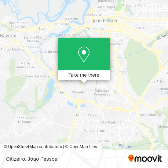 Oitizeiro map