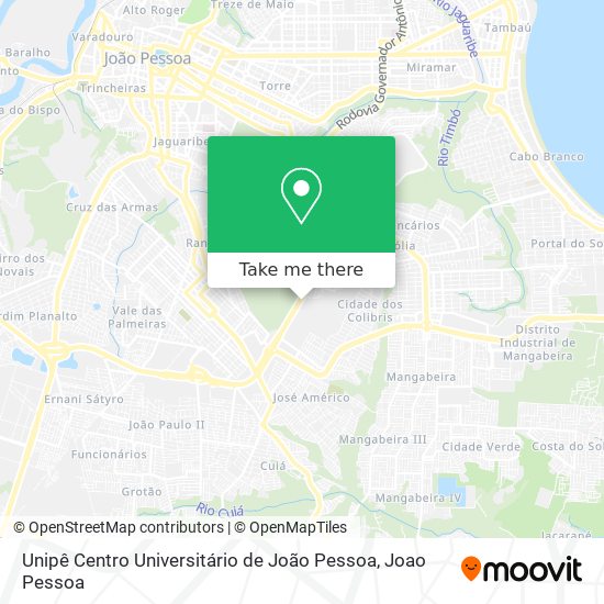 Unipê Centro Universitário de João Pessoa map