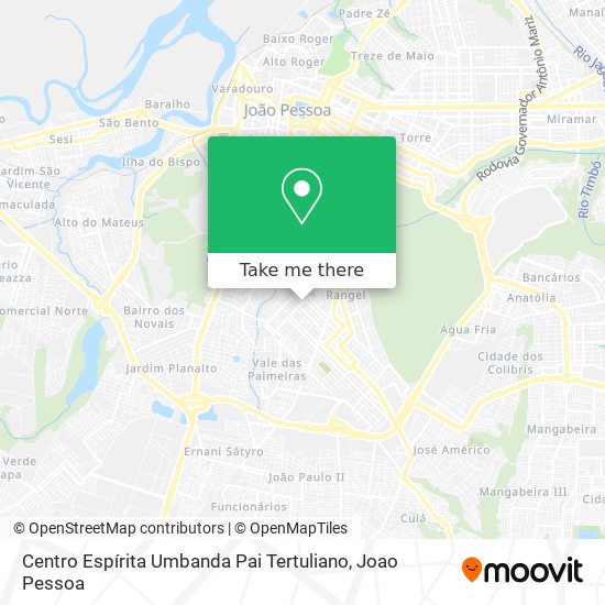 Mapa Centro Espírita Umbanda Pai Tertuliano