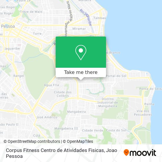 Mapa Corpus Fitness Centro de Atividades Fisicas