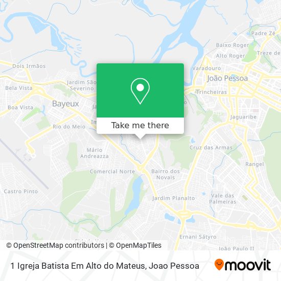 1 Igreja Batista Em Alto do Mateus map