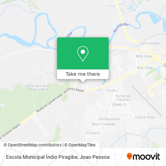 Escola Municipal Índio Piragibe map