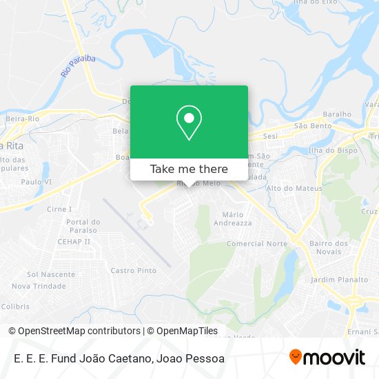 E. E. E. Fund João Caetano map